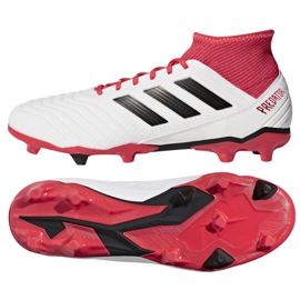 Adidas Predator 18.3 Fg M CM7667 fodboldstøvler hvid hvid