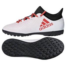 Adidas X Tango 17.3 Tf Jr CP9025 fodboldstøvler hvid hvid