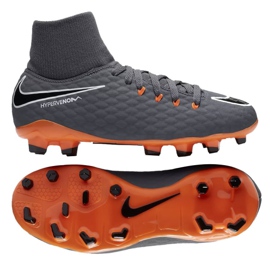 Nike Hypervenom Phantom 3 Academy Df Fg Jr AH7287-081 fodboldsko flerfarvet grå