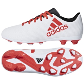 Adidas X 17.4 FxG Jr CP9015 fodboldstøvler flerfarvet hvid