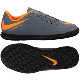 Indendørssko Nike Hypervenom PhantomX 3 Club Ic Jr AH7296-081 flerfarvet grå