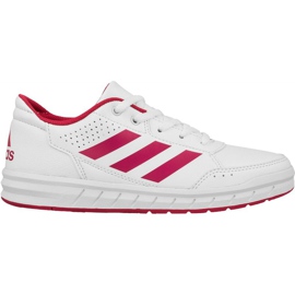 Adidas AltaSport K Jr BA9543 sko hvid lyserød