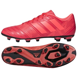Adidas Nemeziz 17.4 FxG M CP9007 fodboldstøvler flerfarvet rød