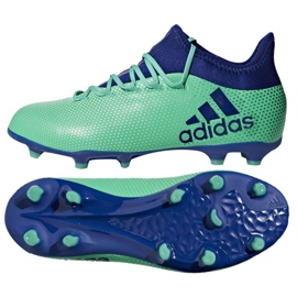 Adidas X 17.1 Fg Jr CP8980 fodboldstøvler flerfarvet blå