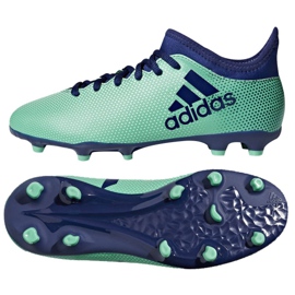 Adidas X 17.3 Fg Jr CP8993 fodboldstøvler flerfarvet blå