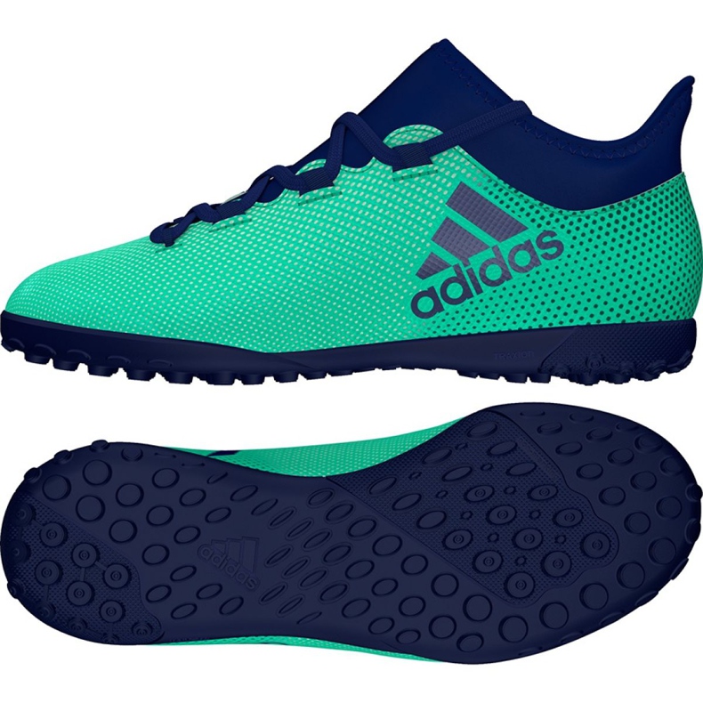Adidas X Tango 17.3 Tf Jr CP9027 fodboldstøvler blå flerfarvet