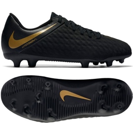 Nike Hypervenom Phantom 3Club Fg Jr AJ4146-090 fodboldstøvler sort sort