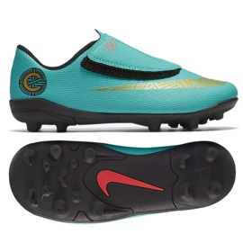 Nike Mercurial Vapor 12 Club Ps V CR7 Mg Jr AJ3096-390 fodboldsko blå blå
