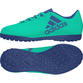 Adidas X Tango 17.4 Tf Jr CP9045 fodboldstøvler grøn grøn