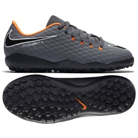 Nike Hypervenom PhantomX 3 Academy Tf Jr AH7294-081-S fodboldsko grå grå