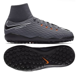 Fodboldsko Nike Hypervenom PhantomX 3 Academy Df Tf Jr AH7293-081-S grå grå