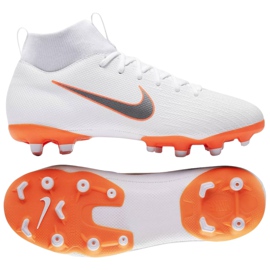 Nike Mercurial Superfly 6 Academy Gs Mg Jr AH7337-107 fodboldsko flerfarvet hvid