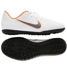 Nike Mercurial VaporX 12 club Tf Gs Jr AH7355-107 fodboldsko flerfarvet hvid