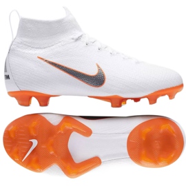 Nike Mercurial Superfly 6 Elite Fg Jr AH7340-107 fodboldsko hvid hvid