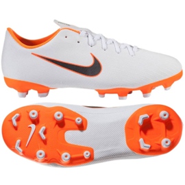 Nike Mercurial Vapor 12 Academy Gs Mg Jr AH7347-107 fodboldsko flerfarvet hvid