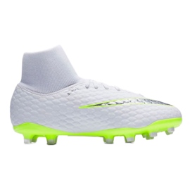 Nike hypervenom Phantom 3 Academy Df Fg Jr AH7287-107 fodboldsko hvid hvid