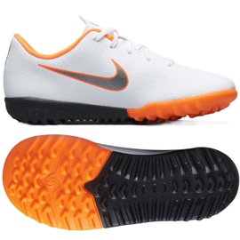 Nike Mercurial VaporX 12 Academy Tf Jr AH7353-107 fodboldsko flerfarvet hvid