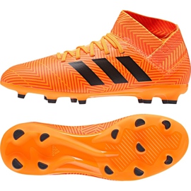 Adidas Nemeziz 18.3 Fg Jr DB2352 fodboldstøvler flerfarvet orange
