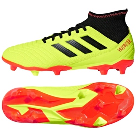 Adidas Predator 18.3 Fg M DB2003 fodboldstøvler gul gul