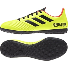 Adidas Predator Tango 18.4 Tf M DB2141 fodboldstøvler flerfarvet gul