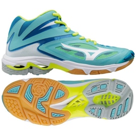 Mizuno Wave Lightening Z3 Mid W V1GC170504 volleyballsko blå blå