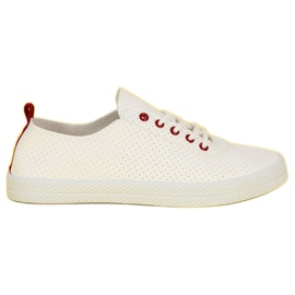 Kylie Openwork Tied Sneakers hvid