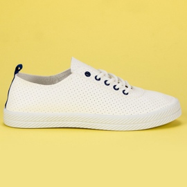 Kylie Openwork Tied Sneakers hvid