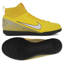 Indendørs sko Nike Mercurial SuperflyX 6 Club Neymar Ic Jr AO2891-710 flerfarvet gul