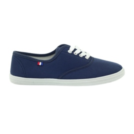 American Club marineblå sneakers, damesneakers marine blå