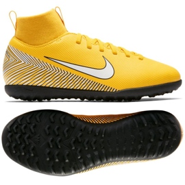 Nike Mercurial Superfly 6 Club Neymar Tf Jr AO2894-710 fodboldsko flerfarvet gule
