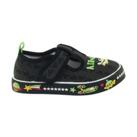 American Club sorte velcro børnesneakers 207/2018 hvid grøn