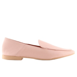 Bløde loafers som kalveskind 1182 Pink lyserød