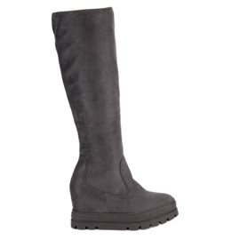 Seastar Suede Wedge Støvler grå