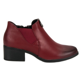 Vinceza Burgundy slip-on støvler rød