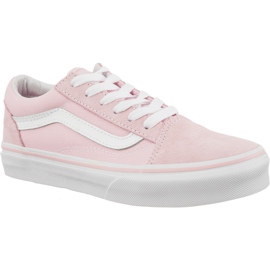 Vans Old Skool Suede Canvas Q7K Kridt Pink True White lyserød
