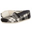 Toms Plaid women's Classic Alpargata 926 sort grå