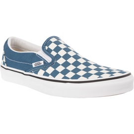 Vans Classic Slip On U78 Checkerboard Corsair True White hvid blå