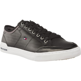 Tommy Hilfiger Core Corporate læder sort