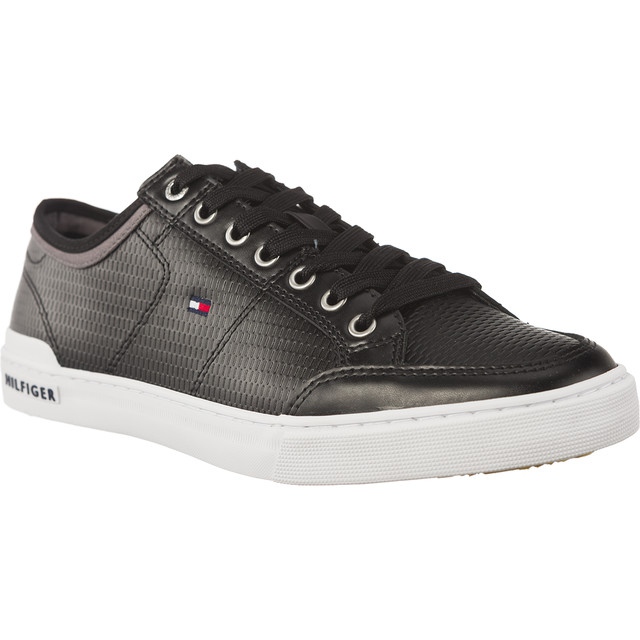Tommy Hilfiger Core Corporate læder sort