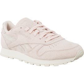 Reebok Cl Lthr Shimmer BS9865 violet lyserød
