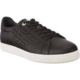 Ea7 Emporio Armani Unisex Læder Sneaker 248028CC299 00020 sort