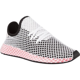 Adidas Deerupt Runner W hvid sort flerfarvet lyserød