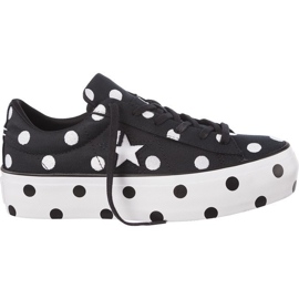 Converse C560695 One Star Platform hvid sort