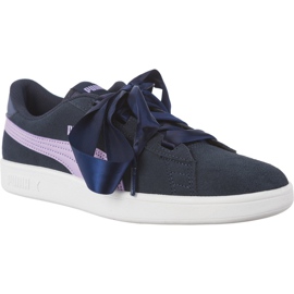 Puma Smash V2 Ribbon Sargasso Sea Purple Rose flerfarvet marine blå