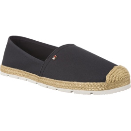 Tommy Hilfiger Flat Cotton Espadrilles 403 marine blå