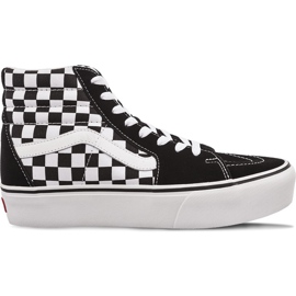 Vans Sk8 Hej Platform 2 Qxh Checkerboard True White hvid sort
