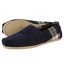 Toms Suede Plaid Herre Classic Alpargata 208 marine blå