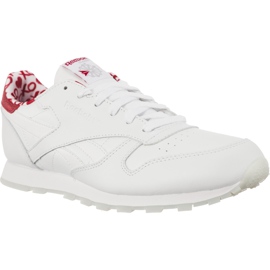 Reebok Klassisk læder VALENTINES Dag 191 Hvid Power Rød