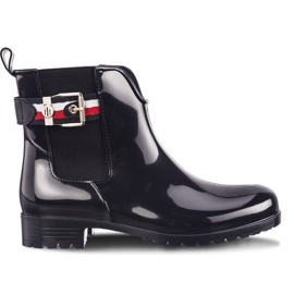 Tommy Hilfiger Corporate Belt Rain 403 Midnight marine blå