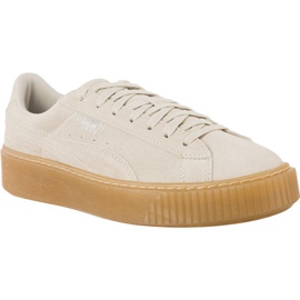 Puma Suede Platform Jewel Whisper White Whisper White hvid